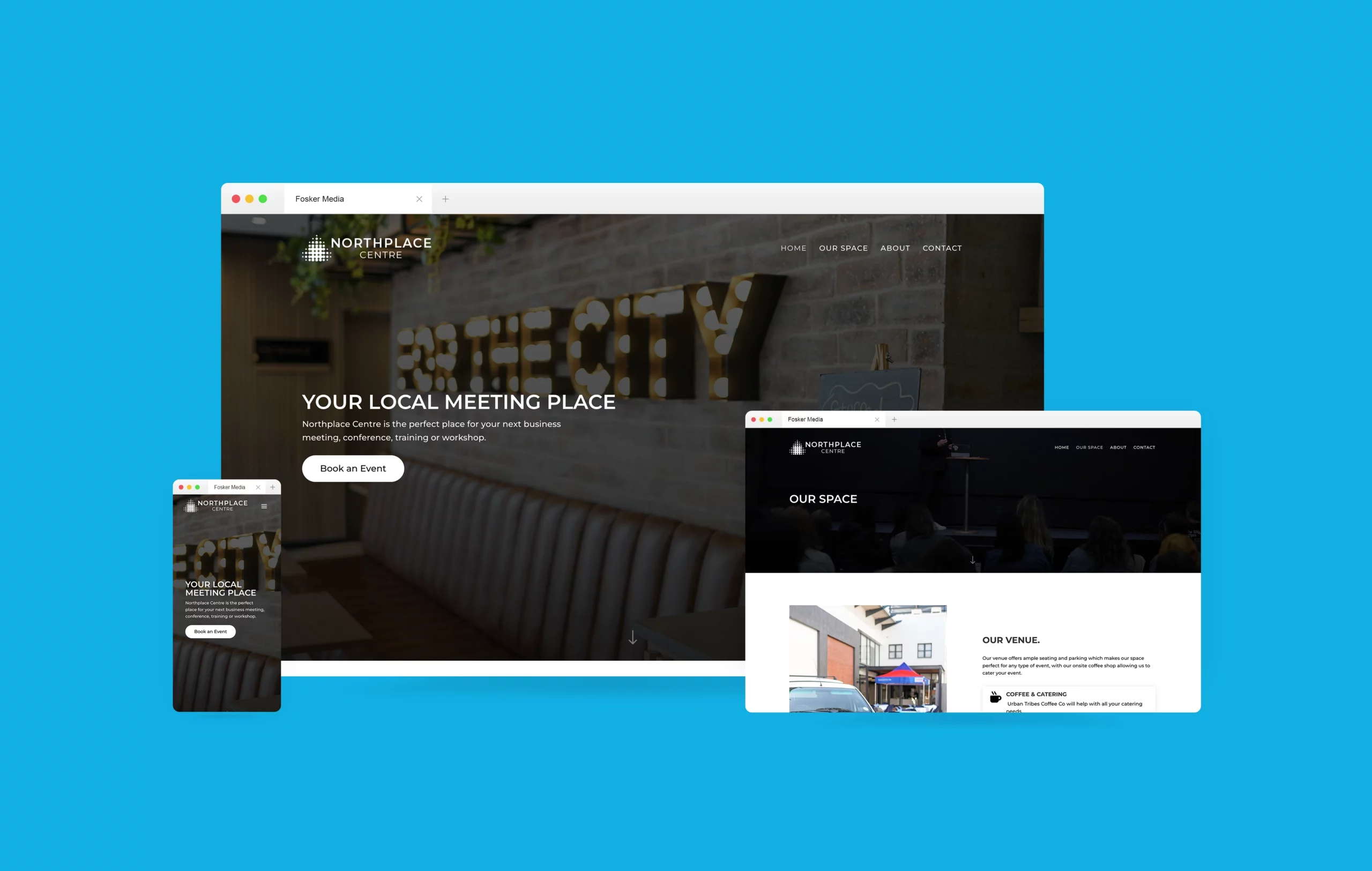 Northplace Centre website by Fosker Media
