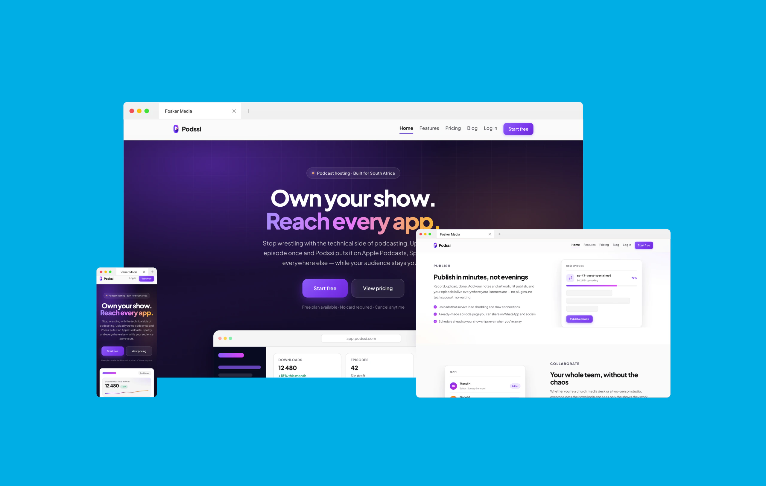 Podssi — podcast hosting for South Africa